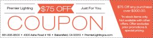 Premier Lighting - Coupon for Lighting