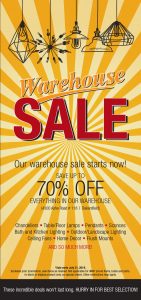 Warehouse Sale for Lighting