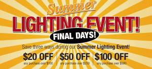 Summer Lighting Sale