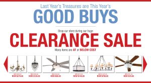 Lighting Clearance Sale