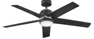 Hinkley 902054FMB-LWA Tier 54 inch Matte Black Ceiling Fan