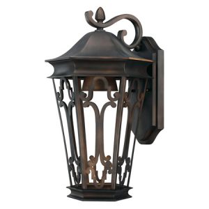 Townsende Collection 1-Light Outdoor Wall Mount Lantern in Old Bronze with Dark Sky Feature Capital Lighting 9442OB