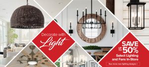 Decorate with Light - Lighting Sale