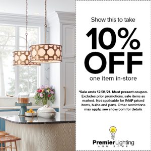 Premier Lighting 10% Off Lighting Coupon