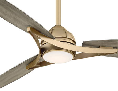 Molino LED Collection 65”Outdoor Ceiling Fan in Soft Brass 9950311