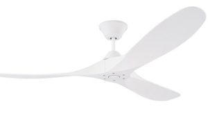 Patio Fan Maverick Collection 60” 3-Blade Ceiling Fan in Matte White with Matte White Blades Monte Carlo 3MGMR60RZW
