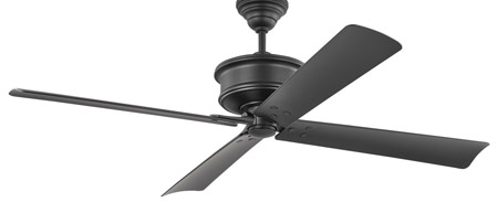 Subway 56 Collection 56” 4-Blade Ceiling Fan in Midnight Black Monte Carlo 4SBWR56MBK