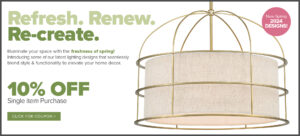 Refresh. Renew. Recreate. Lighting Sale