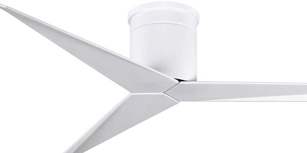 Eliza Collection 56” 3-Blade Ceiling Fan in Gloss White with Gloss White Blades Matthews Fan Co EKH-WH-WH